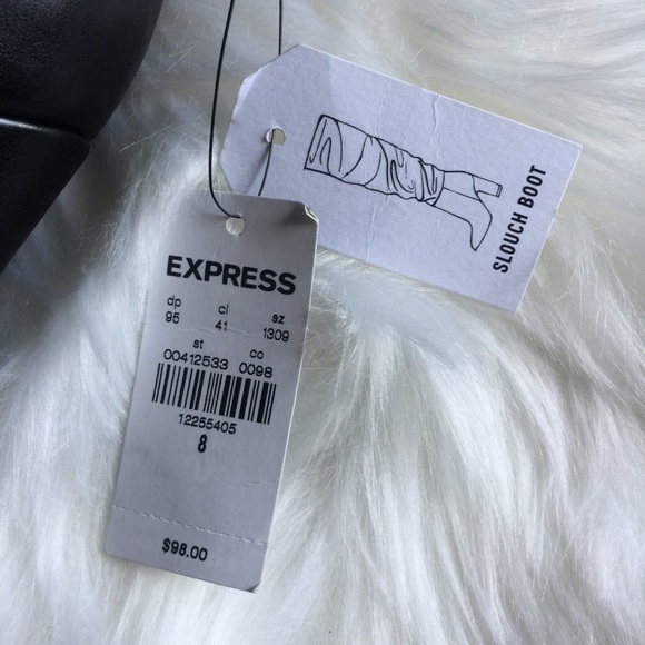 NWT Express knee high faux leather boots size 7&8 - Picture 3 of 8